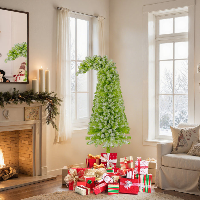 Whimsical Christmas Tree with Branch Tips and Warm White LED Lights-150 cm