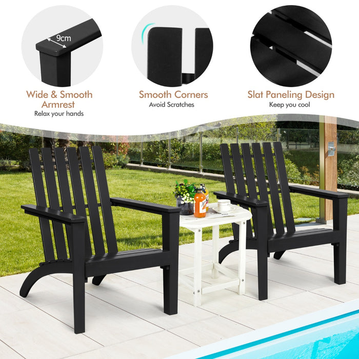 Wood Adirondack Chair with Solid Acacia Wood and 160KG Weight Capacity-