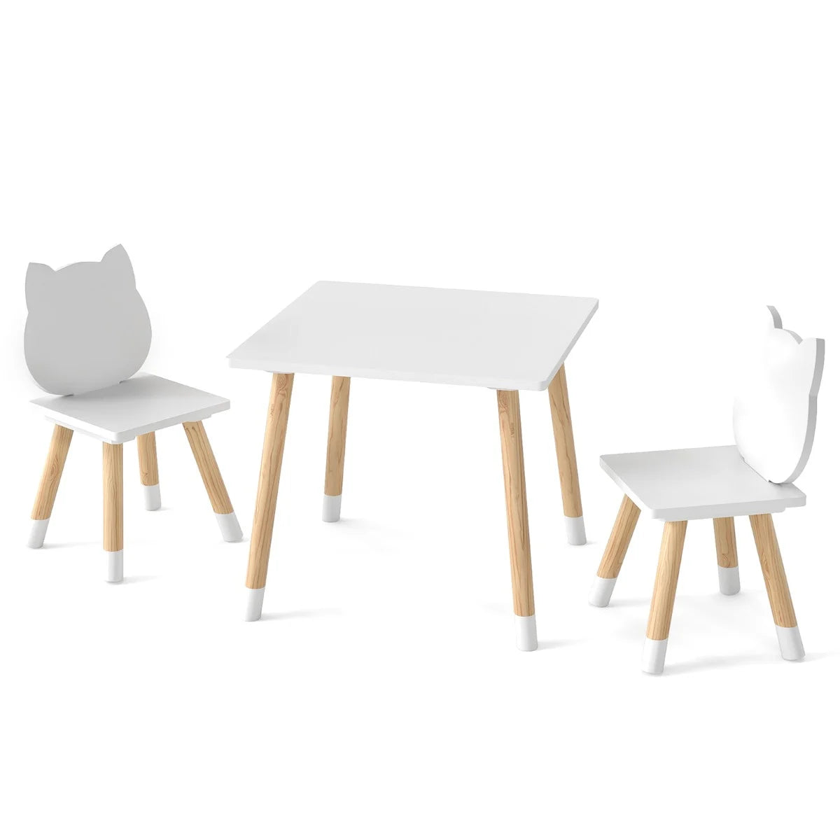 Wooden Toddler Desk and Chair Set for Classroom-