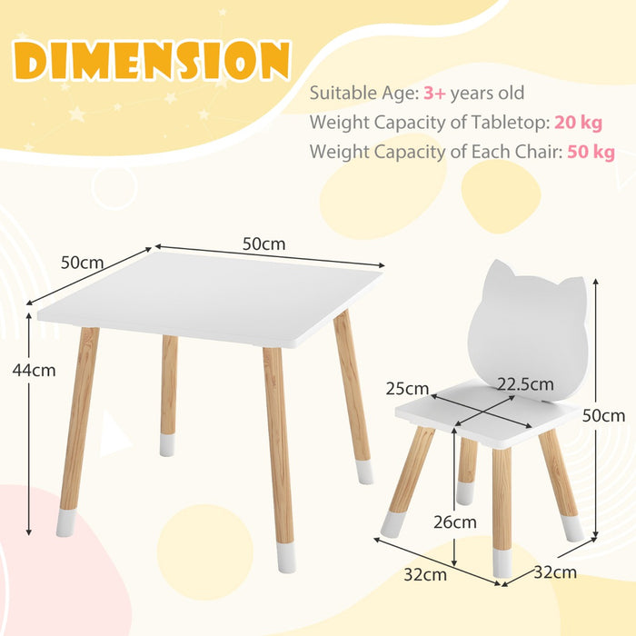 Wooden Toddler Desk and Chair Set for Classroom-