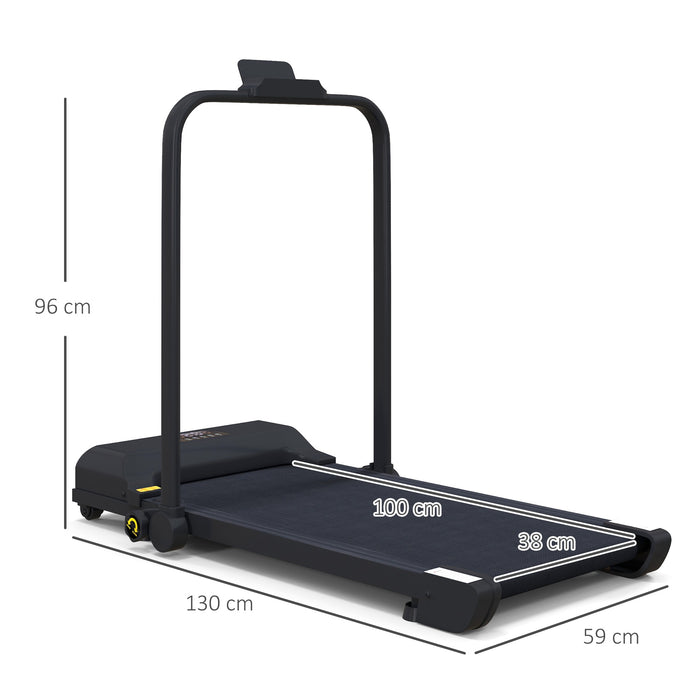 HOMCOM 2.5HP Walking Pad Treadmill, Folding Under Desk Treadmill Walking Machine, 1-10KM/H, with Remote Control