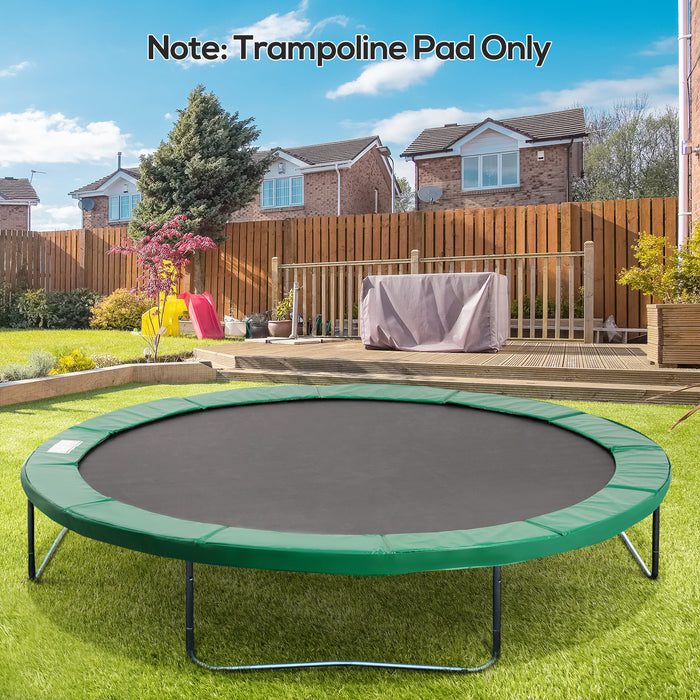 HOMCOM 12FT Trampoline Spring Cover, Plastic Trampoline Pad Replacement Safety Guard, Green