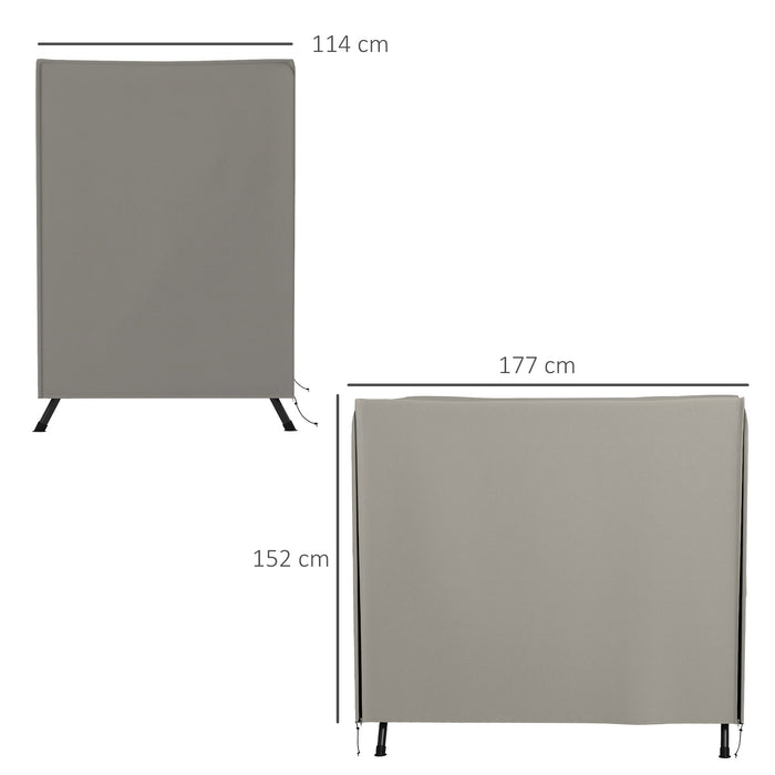Outsunny 144 x 177cm Outdoor Swing Chair Cover - Light Grey