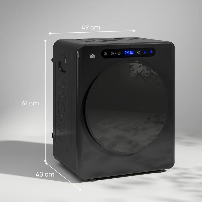 HOMCOM 4kg Compact 40-60℃  Tumble Dryer - Black