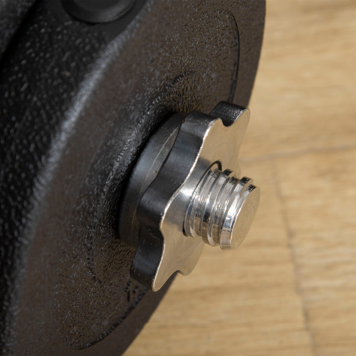 Adjustable Dumbbell Set 20KG - Home Gym Fitness Weights for Muscle Building, Black - Ideal for Office Strength Training & Body Toning