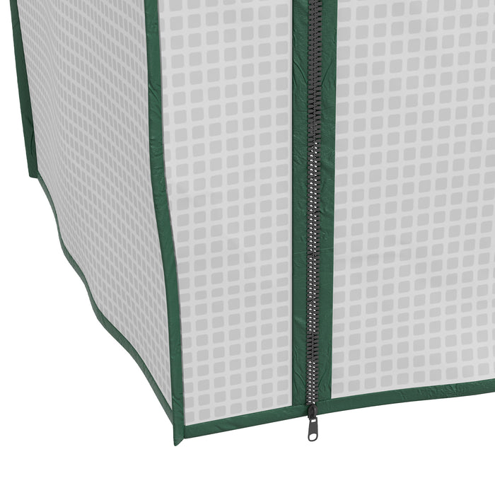 Outsunny Three-Tier Mini Greenhouse - White | Aosom UK