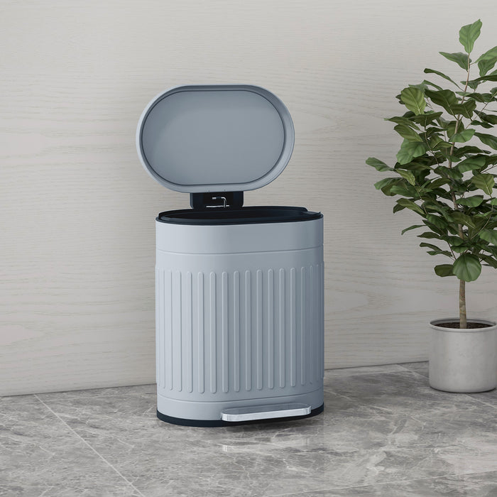 20 Litre Pedal Bin - Fingerprint-Proof Metal Kitchen Trash Can with Soft-Close Lid and Removable Inner Bucket - Ideal for Home or Office Waste Management