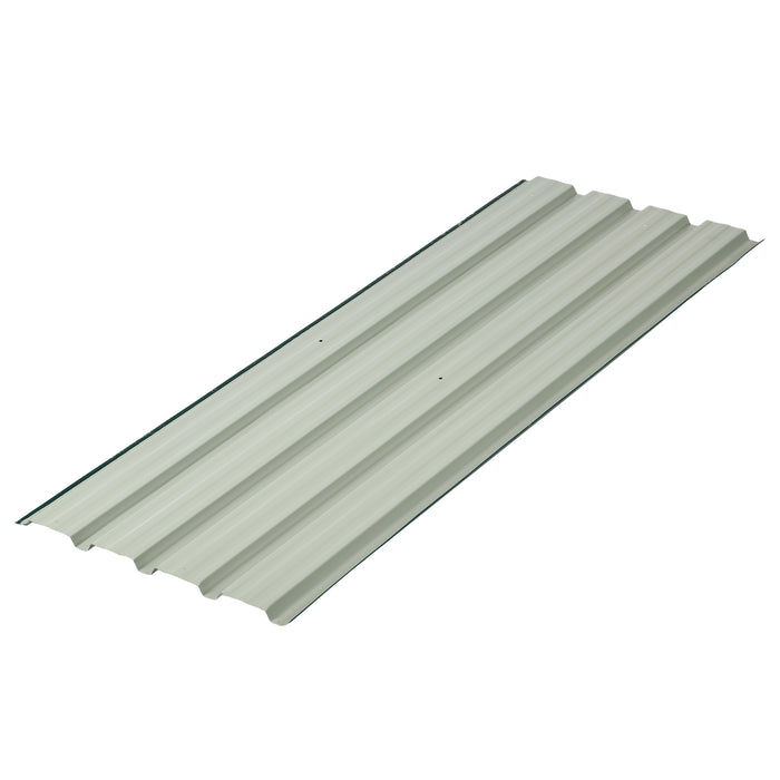 Outsunny Corrugated Roofing Sheets, Pack of 24, Galvanised Metal Roofing Sheets for Greenhouse, Garage, Storage Shed, Carport, 129 x 45cm, Green