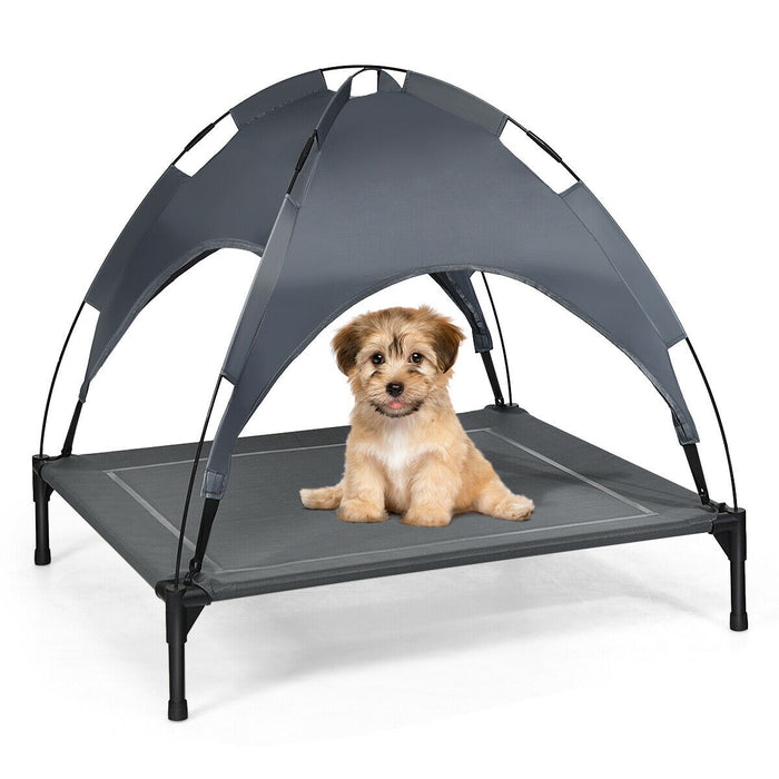 Elevated Pet Sleeper - Removable Canopy Bed for Dogs and Cats - Perfect for Indoor and Outdoor Use, Provides Shade and Comfort for Your Furry Friends