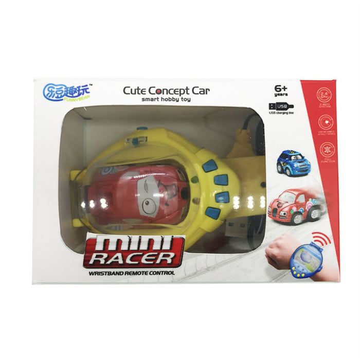 Remote Control Kids' Toy Car Watch - Cartoon Mini Electric Rechargeable Racing Cars - Perfect Gift for Playful Boys