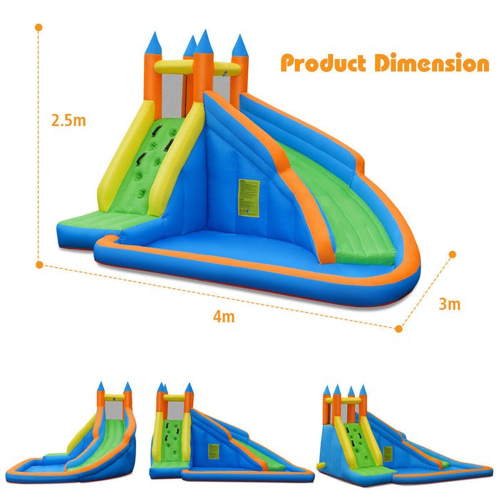 Castle Inflatables Model BCW-1 - Bouncy Castle with Water Slide, Indoor and Outdoor Use - Ideal for Children's Parties and Events