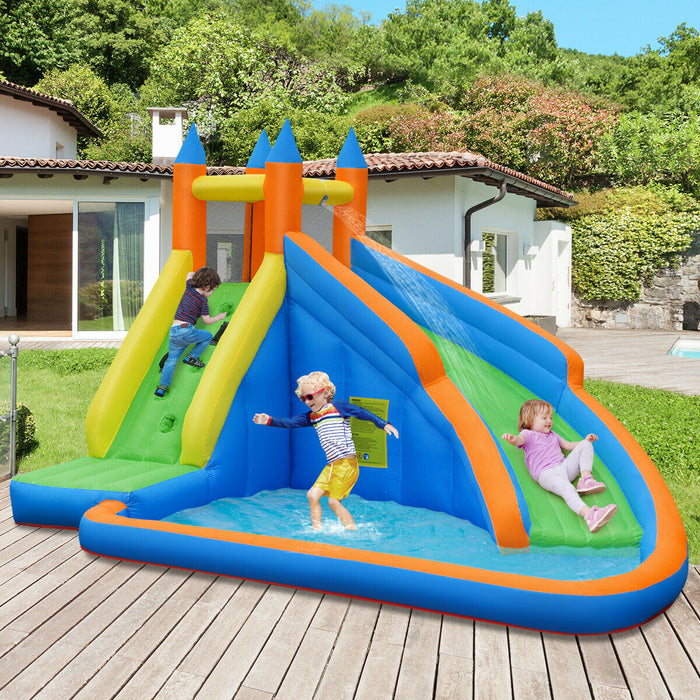 Castle Inflatables Model BCW-1 - Bouncy Castle with Water Slide, Indoor and Outdoor Use - Ideal for Children's Parties and Events