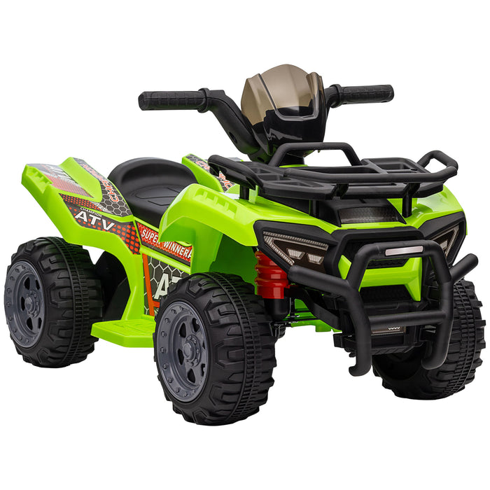 Kids' Battery-Powered ATV - 6V Four Wheeler Ride-On with Headlights - Perfect for Toddlers 18-36 Months in Vibrant Green