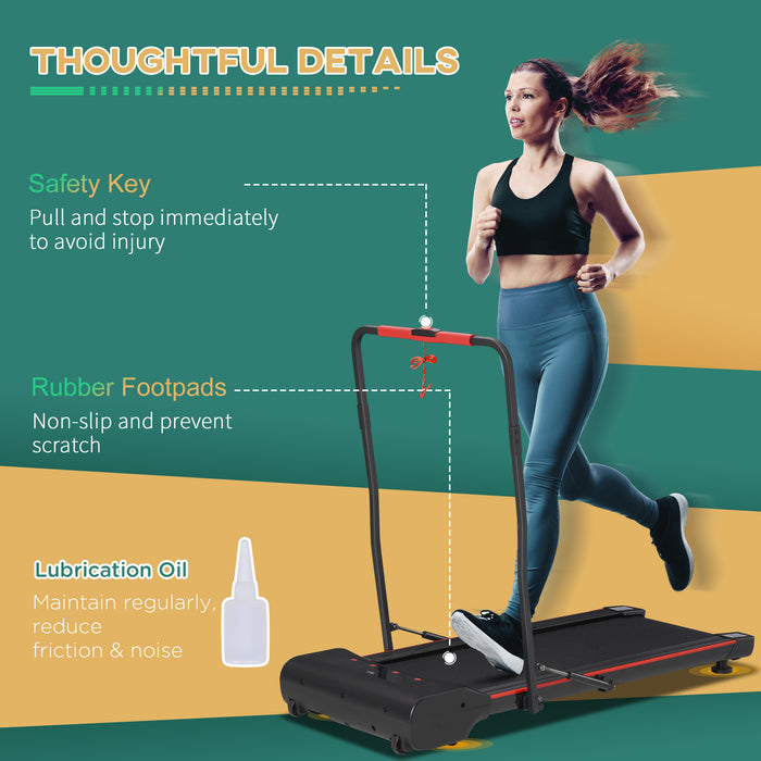 Foldable Treadmill with LED Display - Remote-Controlled Walking/Jogging Fitness Machine - Ideal for Home and Office Exercise