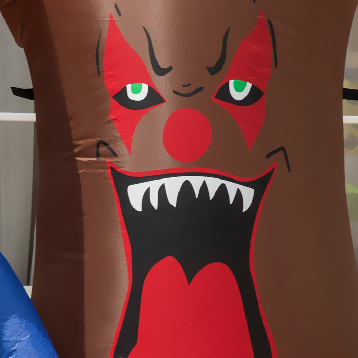 7ft Halloween Inflatable Tree with Ghosts and Clown Pumpkins - Next Day Delivery - Ideal for Spooky Yard Decorations