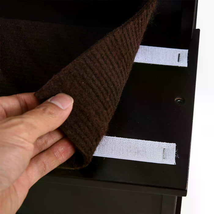 4 Step Pet Stairs in Dark Coffee - Cushioned Ramp Steps for Dogs and Cats with Non-Slip Carpet - Ideal for Bed or Couch Access for Smaller or Older Pets