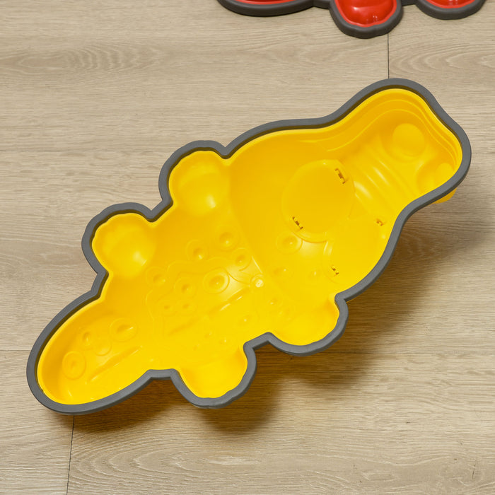 Crocodile-Themed 9-Piece Kids Stepping Stones - Anti-Slip Edge for Safe Balance Play, Stackable Design - Enhances Coordination for Indoor & Outdoor Use