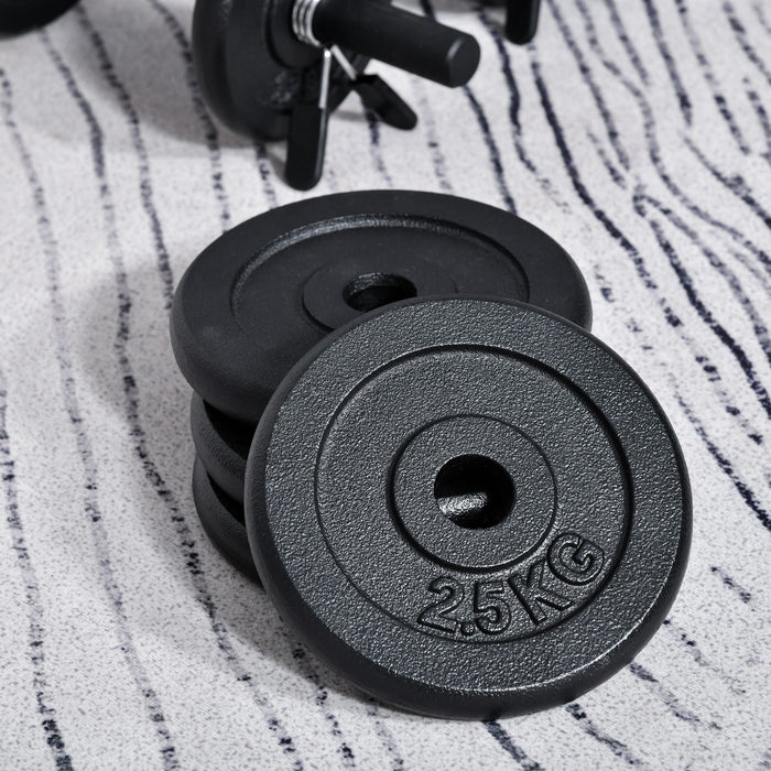 Adjustable Dumbbell Set with Solid Handle - Portable, Easy-to-Store Weights with Carry Case for Fitness Enthusiasts - Ideal for Men and Women’s Full-Body Workouts, Home and Office Use