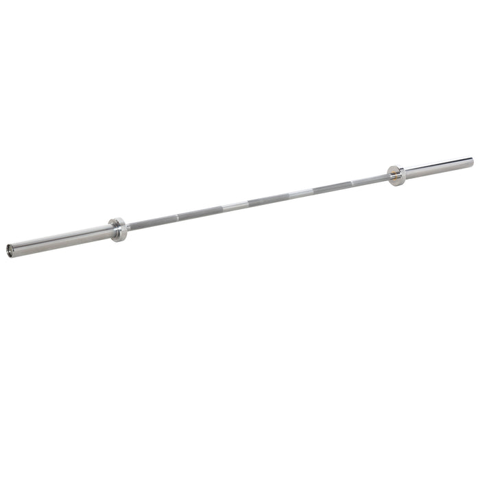 Weight Lifting Barbell Bar 5cm - Solid Steel with Anti-slip Grip & Spring Collars - Ideal for Home Gym & Fitness Enthusiasts