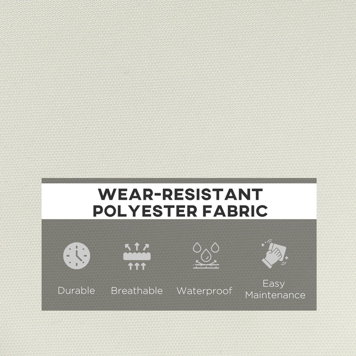 Outdoor Loveseat Comfort Pad - 2-Seater Garden Bench Cushion for Patio Swing and Furniture, Cream White - Suitable for Indoor & Outdoor Coziness