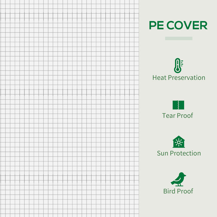 Walk-in Garden Greenhouse (200x76x168cm) - Steel Frame Construction with Door and Window for Patio or Balcony - Ideal for Growing Plants, Flowers, Herbs, and Tomatoes