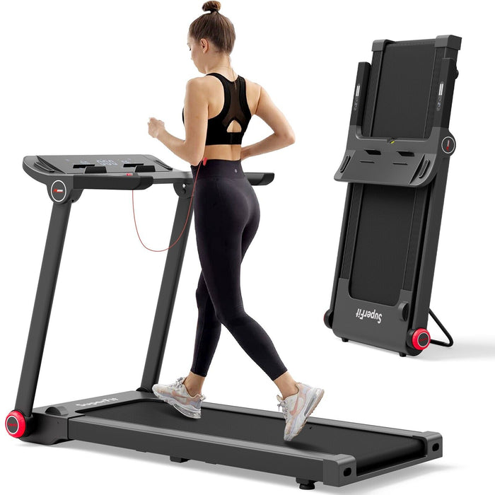 1.3HP Electric Folding Treadmill - Fitness Cardio Equipment with 12 Programs - Ideal for Home Use and Weight Loss Training