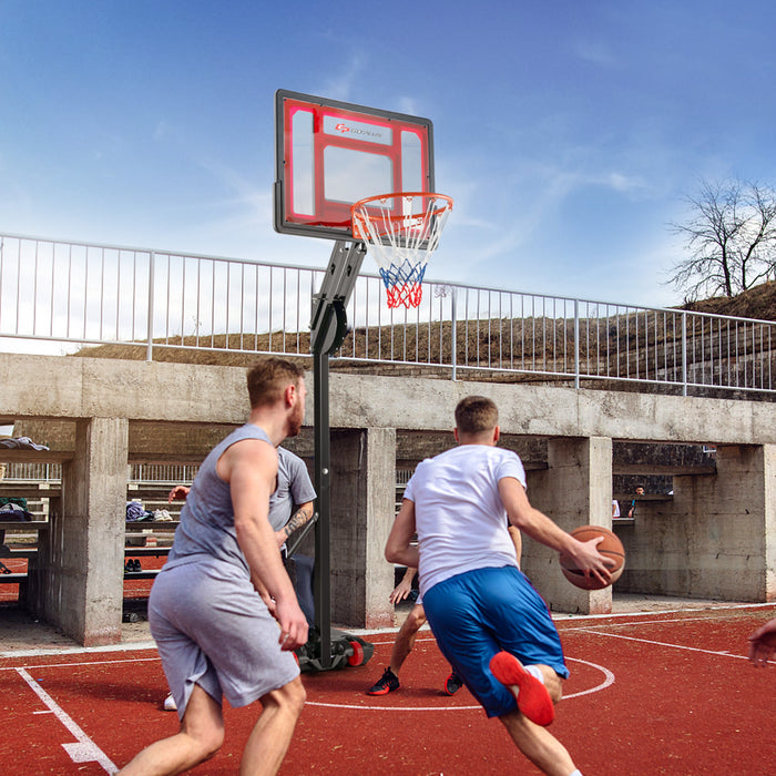 Basketball Hoop 1.55-3.1M model - Portable and Height Adjustable with Wheels - Ideal for Players of All Ages and Levels