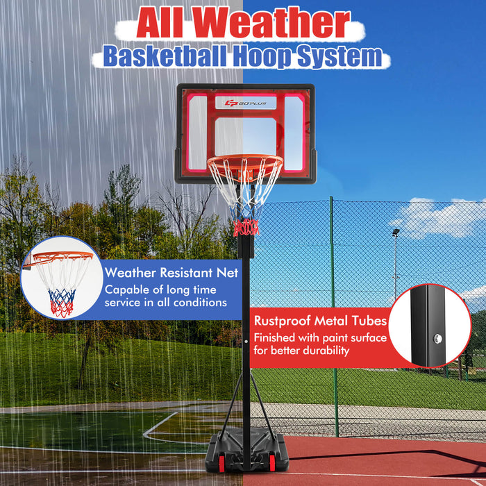 Basketball Hoop 1.55-3.1M model - Portable and Height Adjustable with Wheels - Ideal for Players of All Ages and Levels