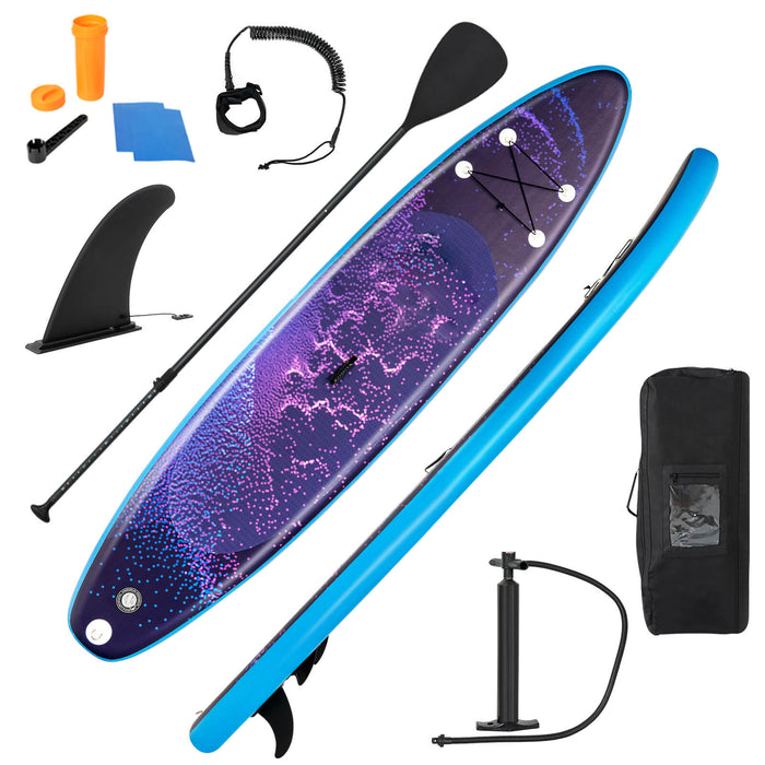 10.5 FT Adjustable Inflatable Stand Up Paddle Board-M - Water Sports Equipment for Surfing, Stability & Balance - Ideal Solution for Outdoor Recreation Enthusiasts