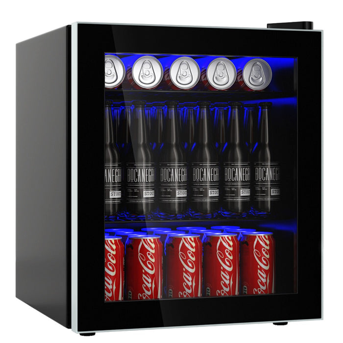 46L Mini Fridge Beverage Cooler - Low Noise Drink Dispenser Refrigerator - Ideal for Office and Home Use