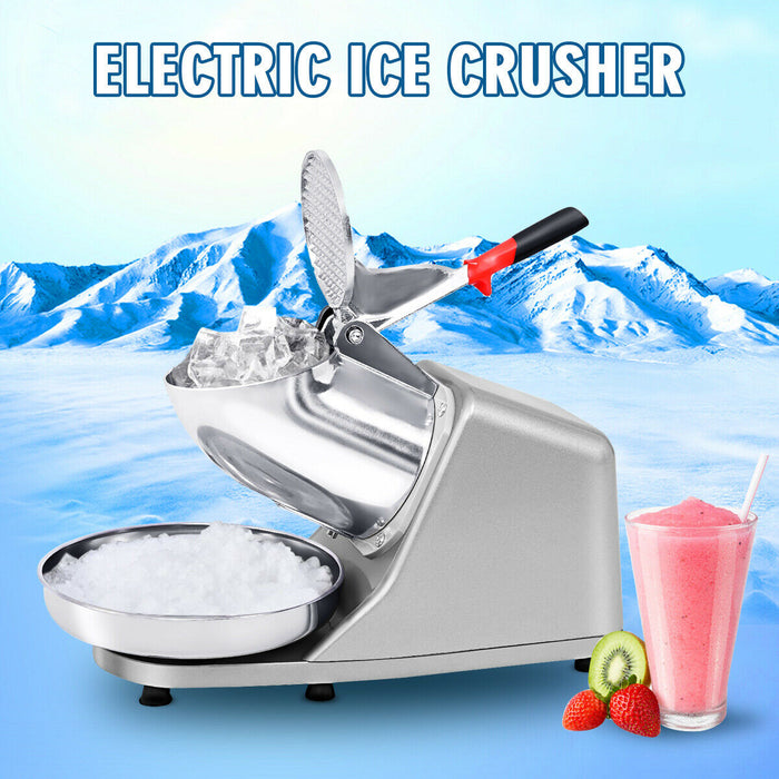 Stainless Steel Snow Cone Maker - Shaved Ice Machine, Durable and Easy to Clean - Ideal for Hot Summer Days, Parties, and Events