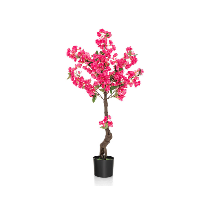 Artificial Plum Blossom Tree, 105 CM - 96 Lifelike Flowers for Indoor Decor - Ideal for Home, Office, or Special Events Decoration
