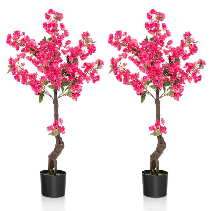 Artificial Plum Blossom Tree, 105 CM - 96 Lifelike Flowers for Indoor Decor - Ideal for Home, Office, or Special Events Decoration