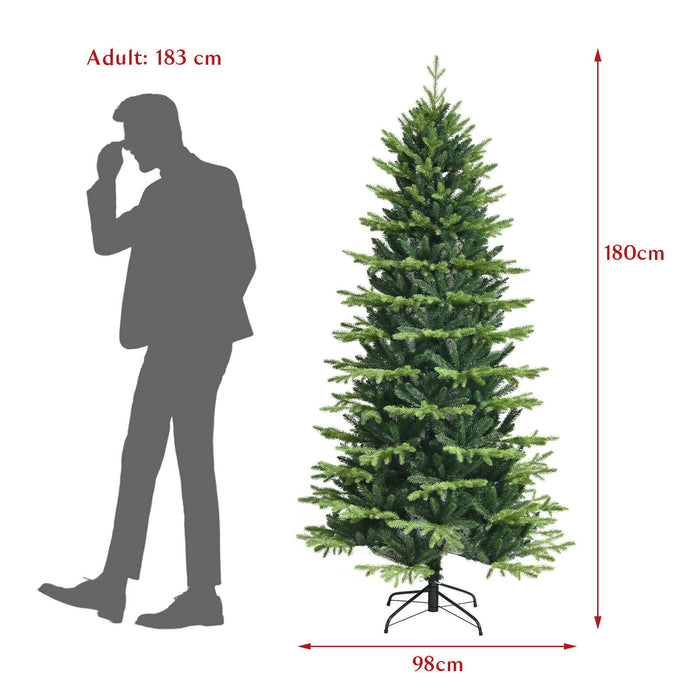 6ft Christmas Tree - Suitable for Indoor and Outdoor Decorations - Perfect for Creating Holiday Atmosphere