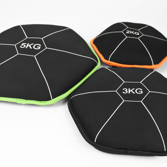 Neoprene-Coated Weight Plates - 10kg Fitness Set for Strength Training - Ideal for Home Gyms and Muscle Building