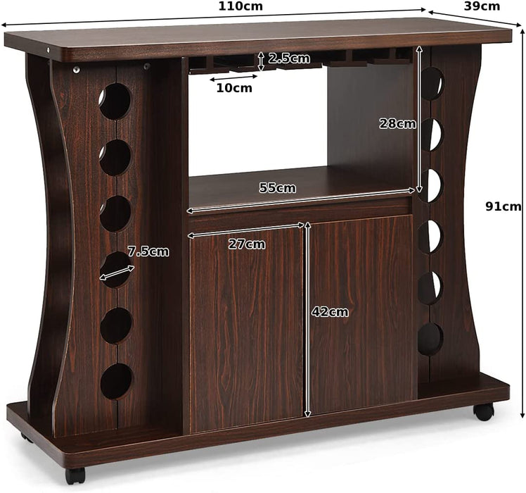 Trolley Cart Brand - Functional Serving Cart with Wine Rack Feature - For Efficient Serving and Wine Storage Needs