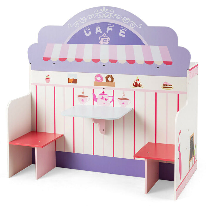 2-in-1 Playset Brand - Kitchen and Cafe Pretend Play Toy Set - Perfect for Imaginative Play for Children