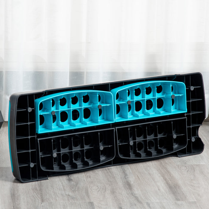 Adjustable Aerobic Step Platform - 3-Level Height 10cm, 15cm, 20cm Non-Slip Exercise Stepper - Ideal for Home Workouts and Office Fitness Routines