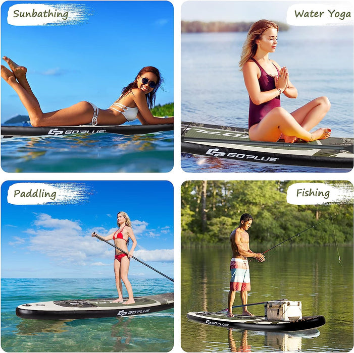 Inflatable Stand Up Paddle Board, 11 Feet - Comes with Hand Pump - Ideal for Lake, River, and Ocean Paddling