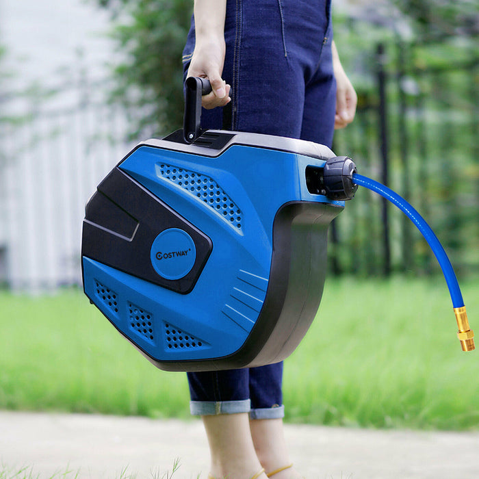 Auto Retractable Air Hose - 15M Wall-Mounted for Easy Access - Ideal for Workshops and DIY Enthusiasts