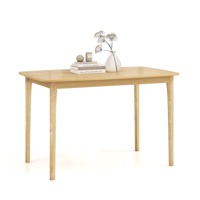 Wooden Dining Table, 120cm - With Robust Rubber Wood Legs - Ideal for Family Gatherings and Dinner Parties