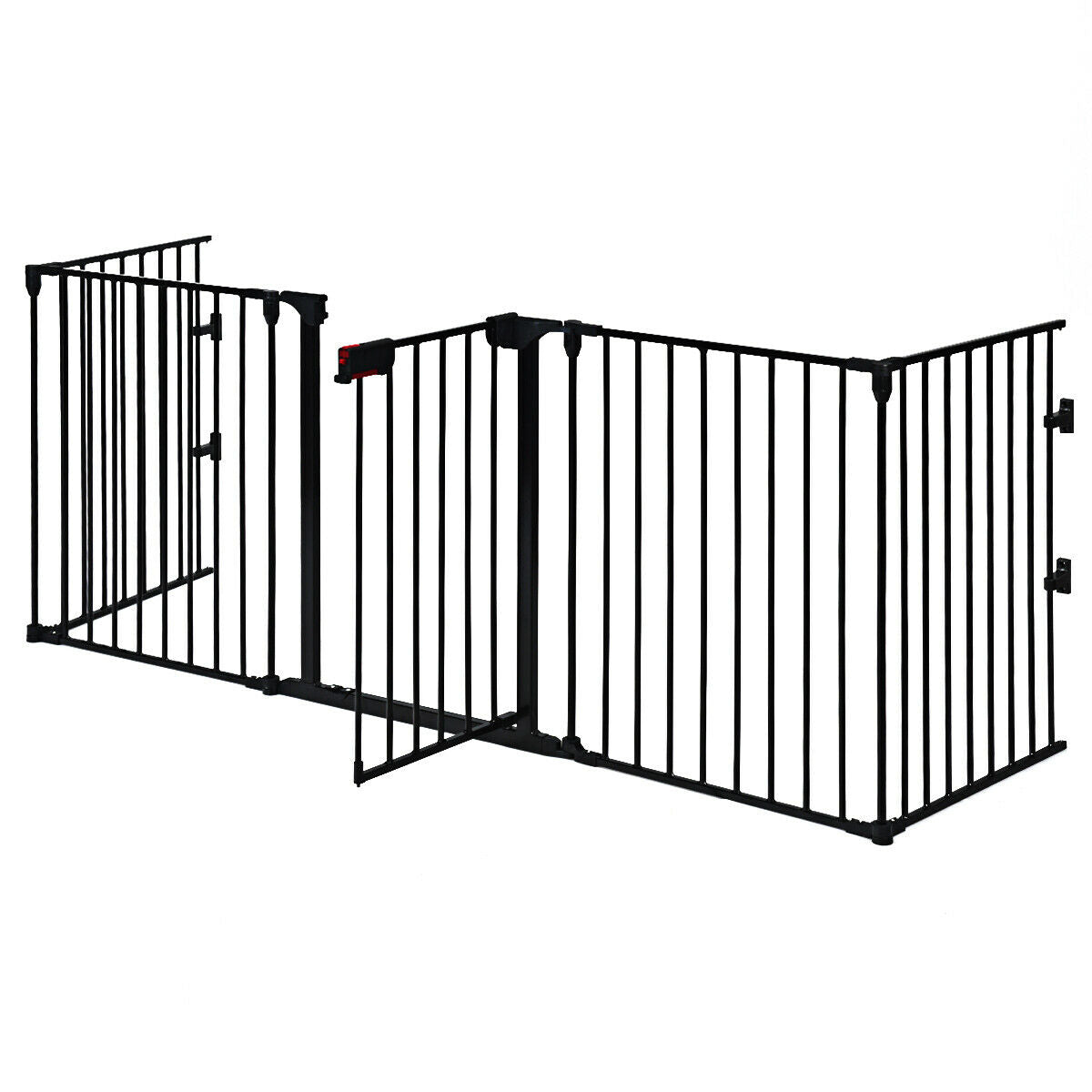 5 Panel Baby Safety Playpen - Fireplace Barrier Gate and Room Divider - Ideal Childproof Solution for Infants and Toddlers
