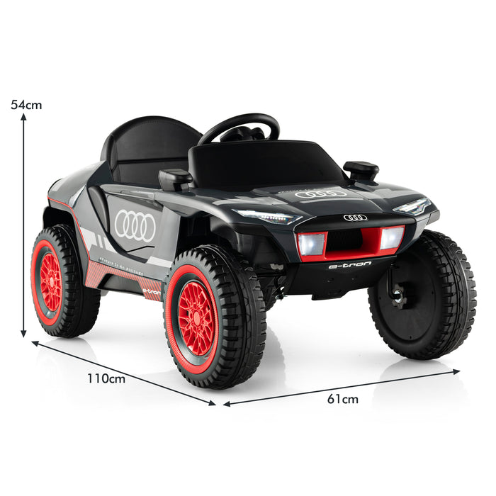 Audi Licensed 12V Kids E-tron Racing Car - Remote Control Ride On Vehicle - Ideal for Young Speed Enthusiasts