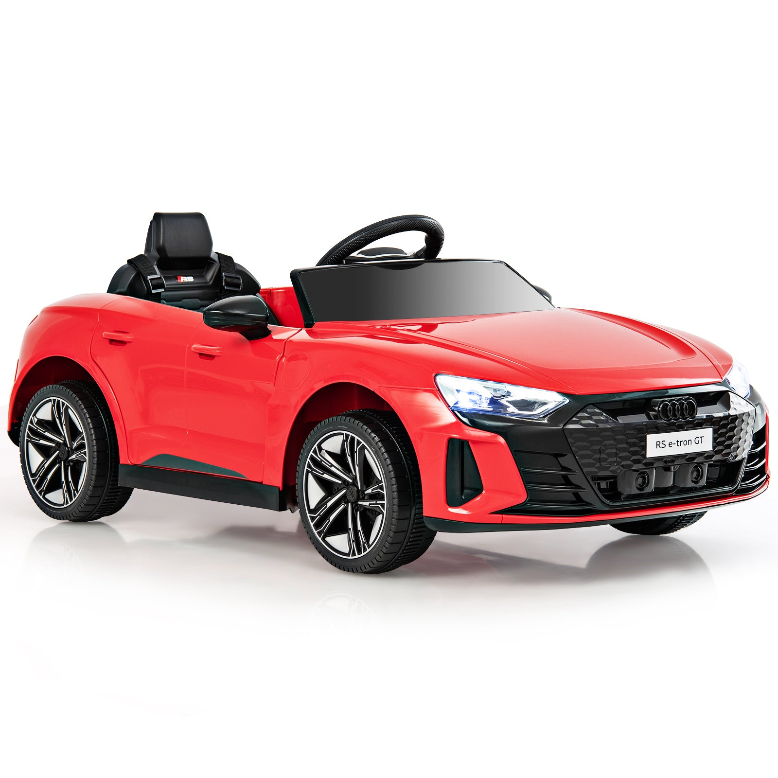 Audi Officially Licensed 12V Kids Electric Ride-On Car - Red Car with Remote Control Feature - Perfect for Children's Outdoor Fun and Adventures