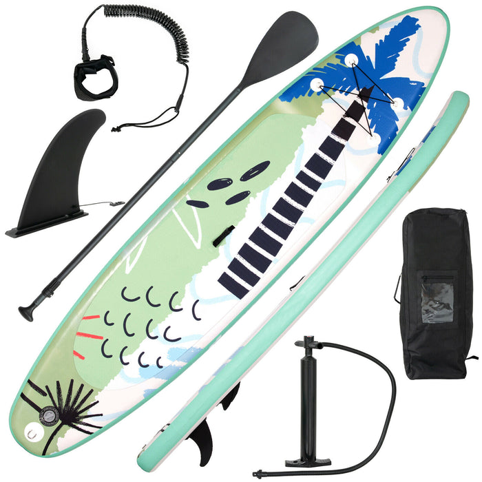 Inflatable SUP - 11FT Stand Up Paddle Board with Pump - Perfect for Surfing Enthusiasts and Fitness Activity