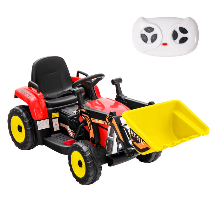 Loader Digger Model 12V - Battery Powered Construction Toy with Adjustable Arm and Bucket in Blue - Ideal for Outdoor Fun and Improving Motor Skills for Kids