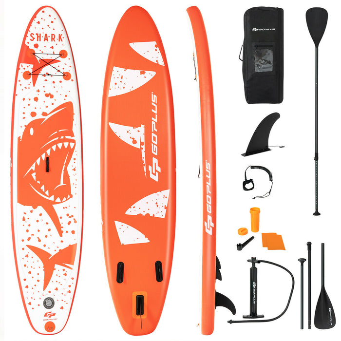 10.5FT Inflatable SUP - Stand Up Paddle Board with Non-Slip Deck - Perfect for Balance and Stability on the Water