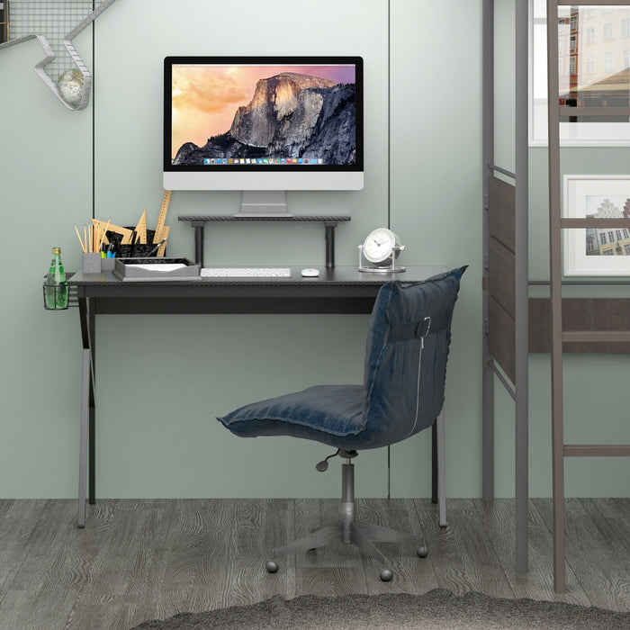 K-Frame Desk - Computer Desk with Adjustable Monitor Shelf - Ideal for Office or Home Workspace Optimization