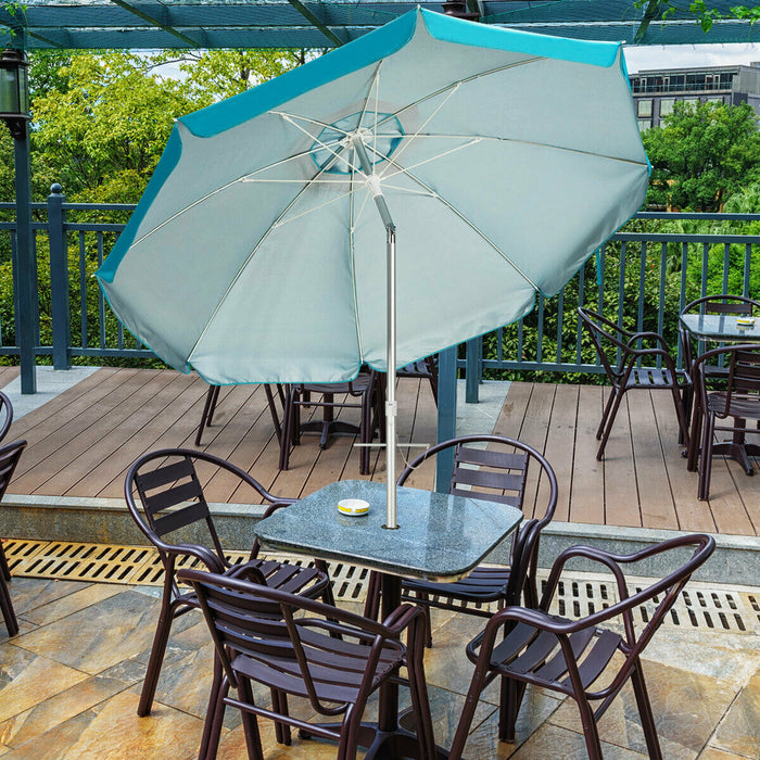 2m Sunshade - Tilting Umbrella with UPF 50+ Sun Protection - Ideal for Outdoor Relaxation and Skin Protection