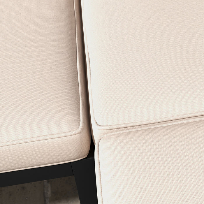 Outdoor Rattan Furniture Cushion Set - 7 Seat and 7 Back Cushions for Patio Conversation Sets - Comfort Upgrade for Garden Sofa Seating